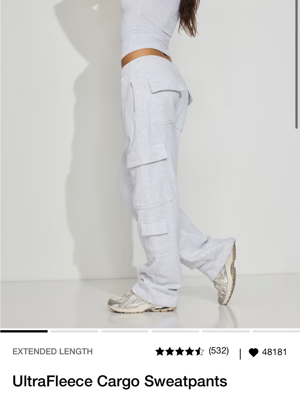 Garage Light Gray Cargo Sweatpants